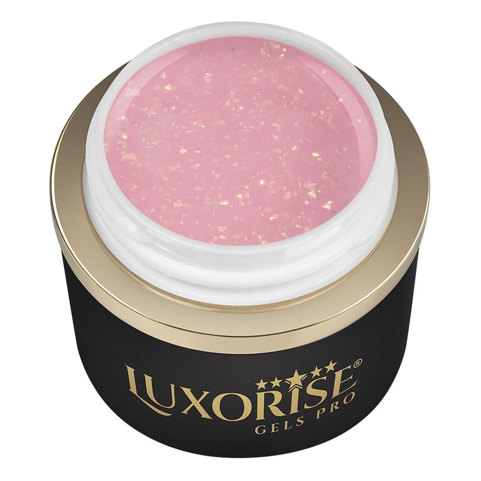 Gel UV Constructie Unghii RevoFlex LUXORISE 15ml, Blush Shimmer Gel UV Constructie Unghii RevoFlex LUXORISE 15ml, Blush Shimmer