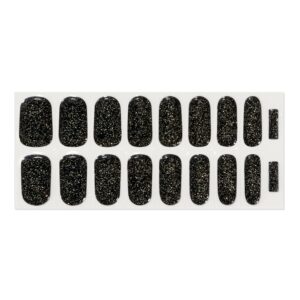 Sticker pentru unghii din gel pinx. - Glitter Black