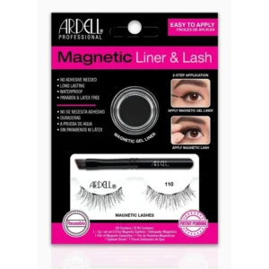 Gene False Ardell Magnetice 110 + Eyeliner Gel