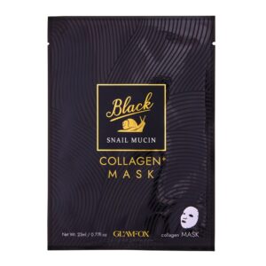 Masca de fata Glamfox - Black Snail Mucin Collagen