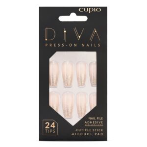 Set unghii false Cupio Diva - Glitter French
