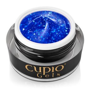 Glitter Neon Builder Gel Cupio - Blue Energy 15ml