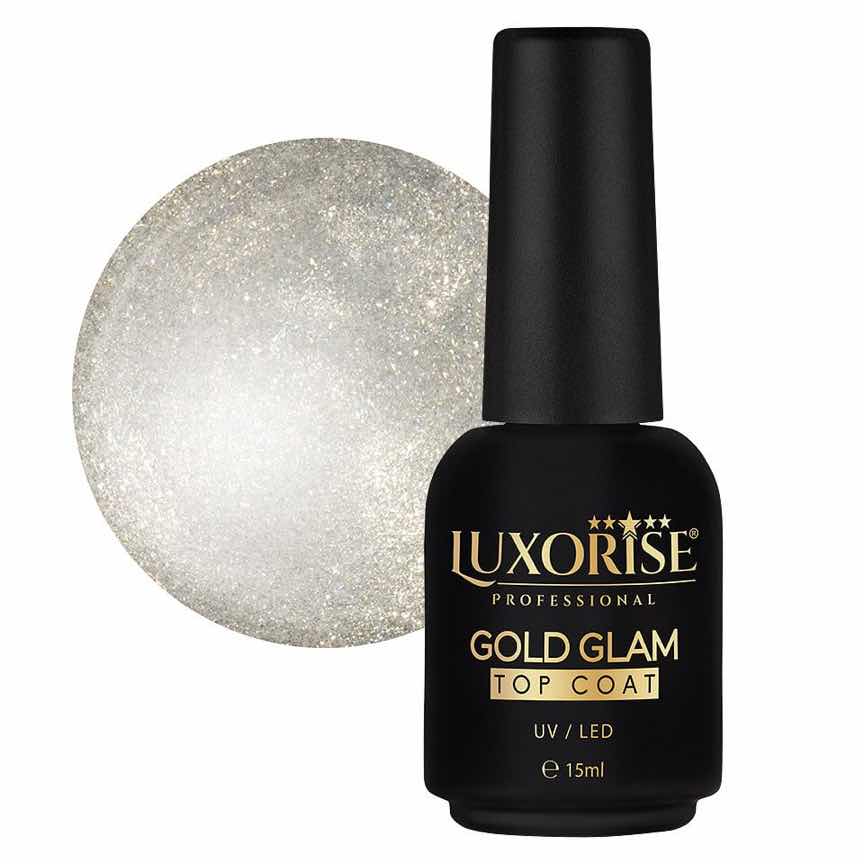 Gold Glam Top Coat LUXORISE, 15ml Gold Glam Top Coat LUXORISE, 15ml