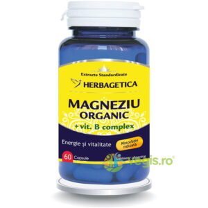 Magneziu Organic Cu B-Complex 60cps