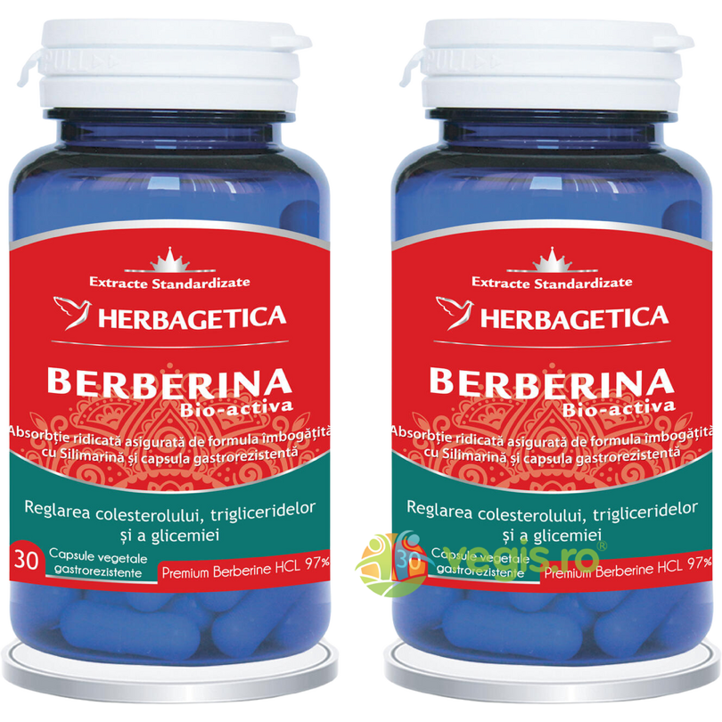 Pachet Berberina Bio-Activa 30cps+30cps Pachet Berberina Bio-Activa 30cps+30cps