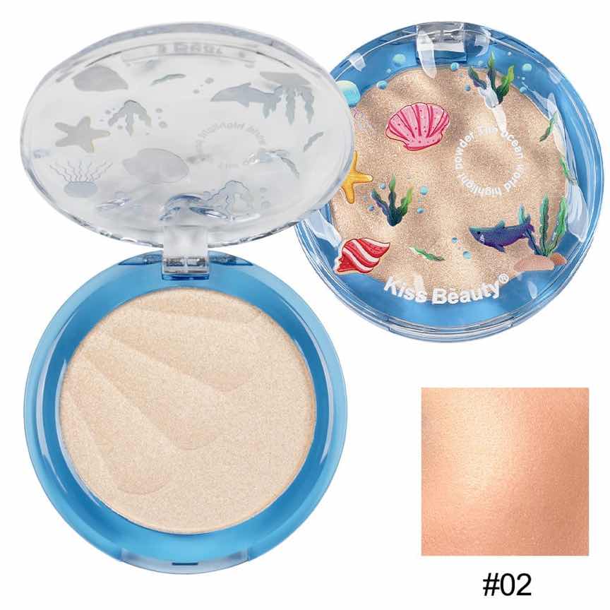 Iluminator Pudra The Ocean World Kiss Beauty 02 Iluminator Pudra The Ocean World Kiss Beauty 02
