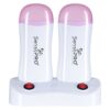 Incalzitor ceara dublu cu suport SensoPRO Milano WAX EXPERT DUO, Roz