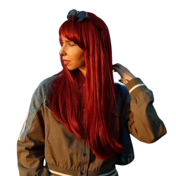 Peruca KARINA Rosu Intens Peruca KARINA Rosu Intens