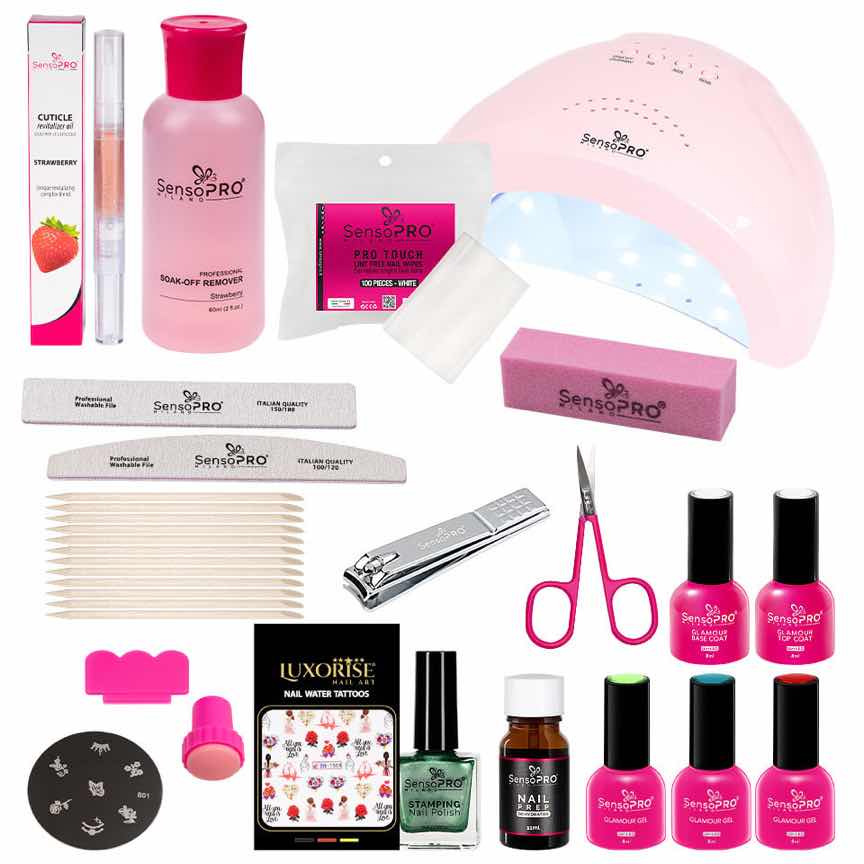 Kit Consumabile Oja Semipermanenta Glamorous Crush SensoPRO + CADOU Kit Consumabile Oja Semipermanenta Glamorous Crush SensoPRO + CADOU