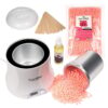 Kit Epilare Ceara Traditionala Granule LUXORISE Diamond Shine - Titanio Rosa, 800 ml