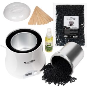 Kit Epilare Ceara Traditionala Granule LUXORISE Germania Diamond Skin - Brazilian Black Pearls, 800 ml