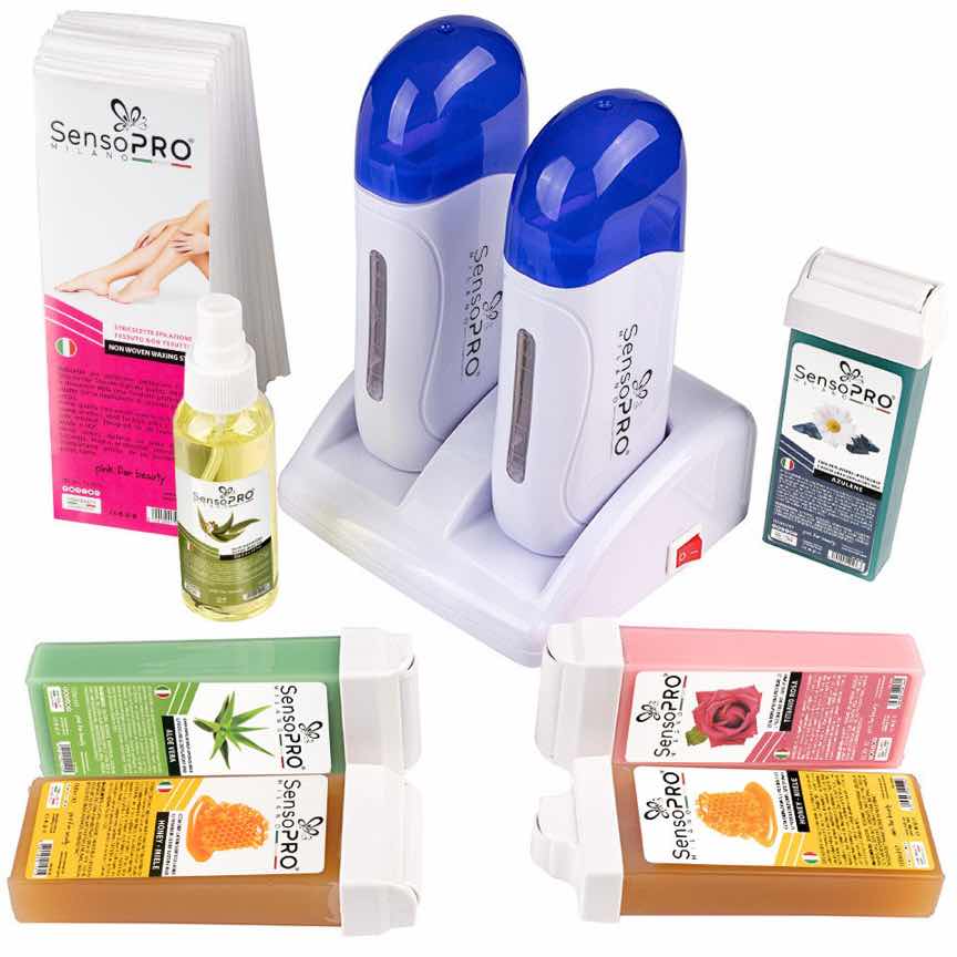 Kit Epilare Double Action + CADOU Rezerva Ceara aplicator ingust Kit Epilare Double Action + CADOU Rezerva Ceara aplicator ingust