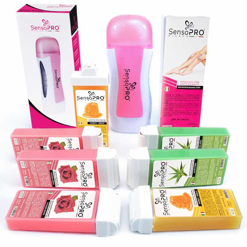 Kit Epilare Profesional Soft Pink + CADOU Rezerva Ceara aplicator ingust Kit Epilare Profesional Soft Pink + CADOU Rezerva Ceara aplicator ingust