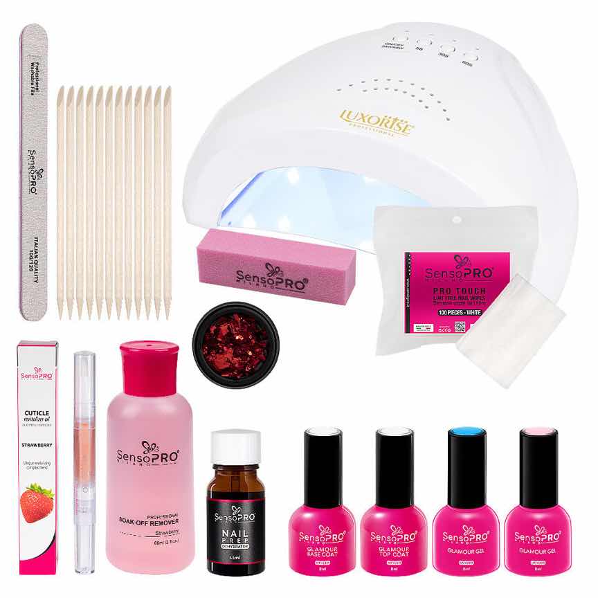 Kit Oja Semipermanenta Glamorous Manicure Kit Oja Semipermanenta Glamorous Manicure