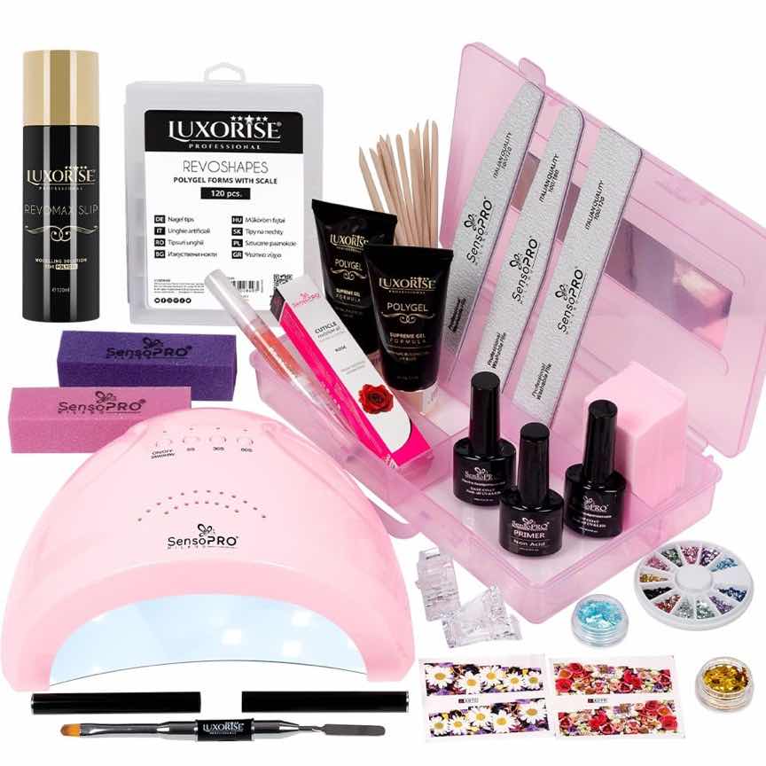Kit PolyGel Happy Nails cu Lampa #07 + Cutie compartimentata CADOU Kit PolyGel Happy Nails cu Lampa #07 + Cutie compartimentata CADOU