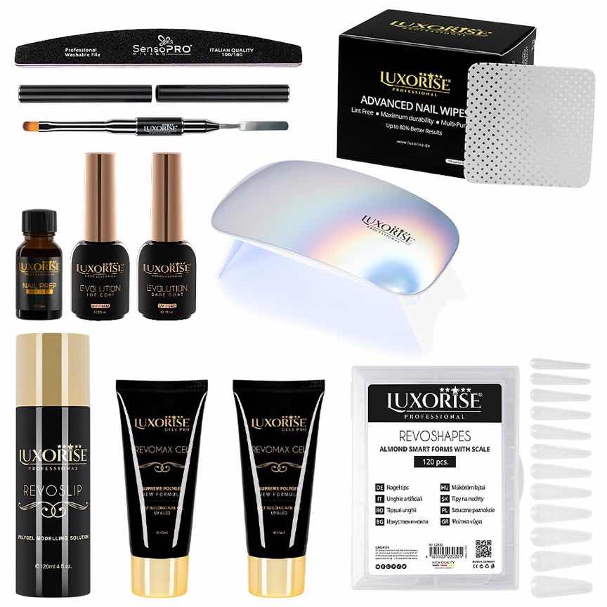 Kit Polygel LUXORISE Style Nails cu Lampa #11 Kit Polygel LUXORISE Style Nails cu Lampa #11