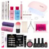 Kit Unghii False cu Tipsuri Soak Off Expert Nails + Freza & Lampa UV LED Kit Unghii False cu Tipsuri Soak Off Expert Nails + Freza & Lampa UV LED