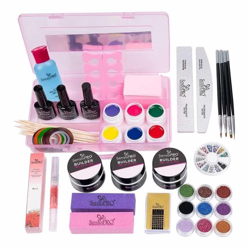 Kit Unghii Gel fara Lampa UV Promotie #02 + CADOU Cutie Compartimentata Kit Unghii Gel fara Lampa UV Promotie #02 + CADOU Cutie Compartimentata