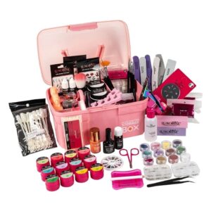 Kit Unghii Gel fara Lampa UV Promotie #07 + CADOURI 12 Geluri UV & Cutie Manichiura
