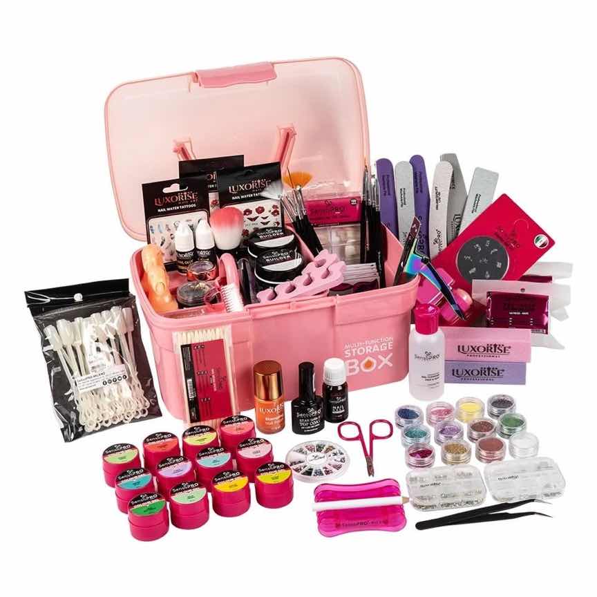 Kit Unghii Gel fara Lampa UV Promotie #07 + CADOURI 12 Geluri UV & Cutie Manichiura Kit Unghii Gel fara Lampa UV Promotie #07 + CADOURI 12 Geluri UV & Cutie Manichiura