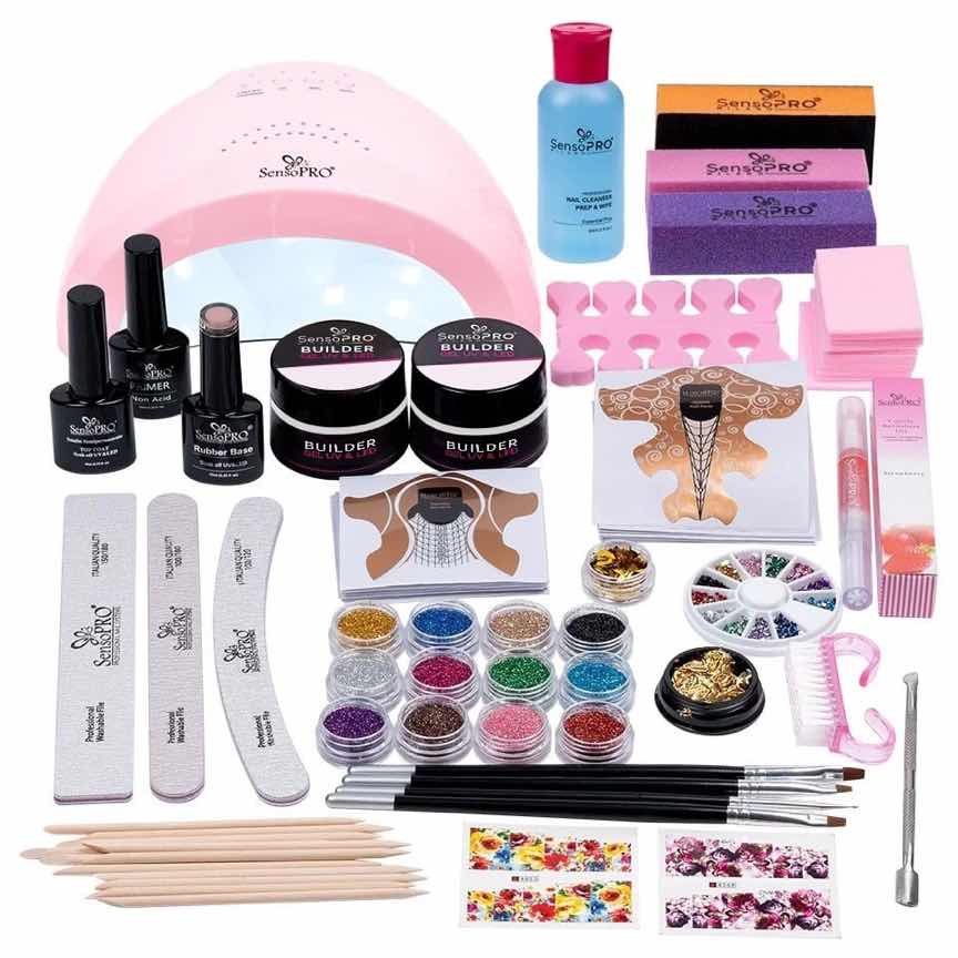 Kit Unghii Gel pentru Manichiura French - Promotie #53 + CADOU Set 4 Pensule Kit Unghii Gel pentru Manichiura French - Promotie #53 + CADOU Set 4 Pensule