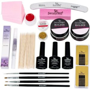 Kit Unghii Gel SensoPRO fara Lampa UV PROMOTIE #25 + CADOU Set 4 Pensule