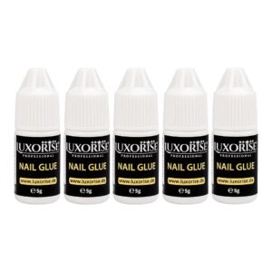 Lipici Unghii Tipsuri Nail Glue LUXORISE, set 5 x 5g