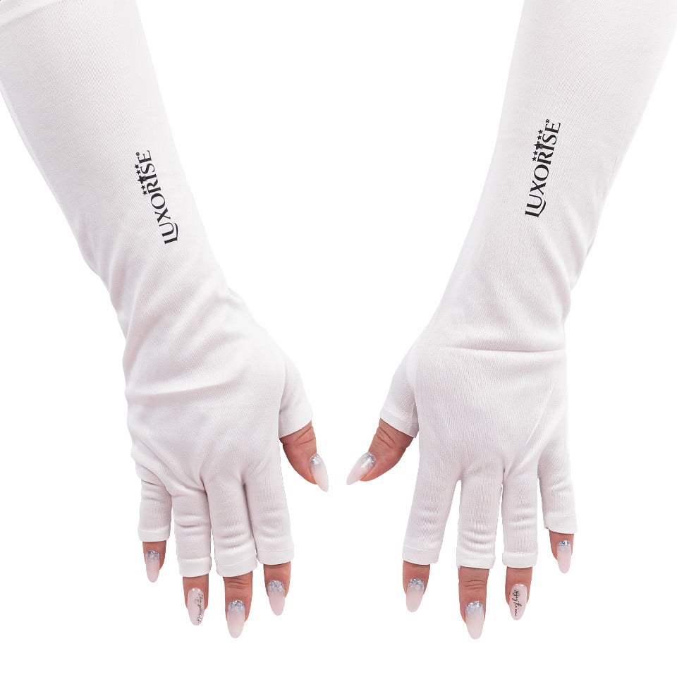 Manusi Protectie UV LUXORISE - alb marime universala L38 cm Manusi Protectie UV LUXORISE - alb marime universala L38 cm
