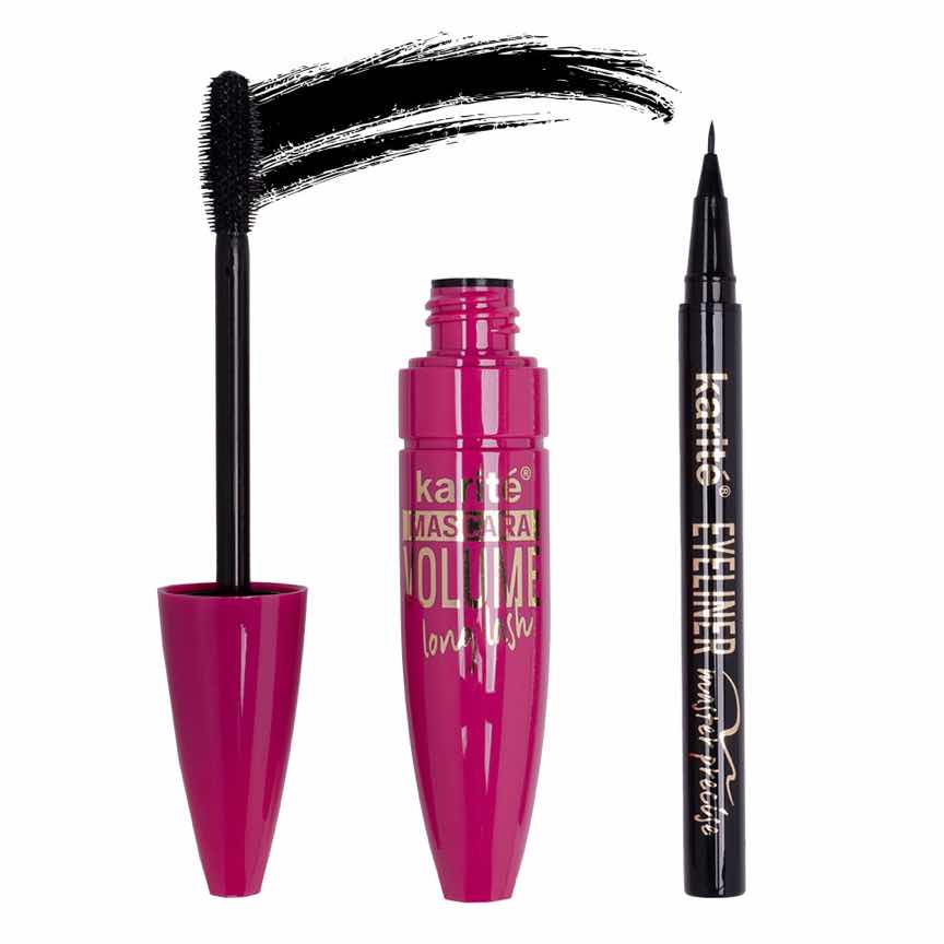 Mascara Volume Long Lash & Eyeliner Carioca Karite Mascara Volume Long Lash & Eyeliner Carioca Karite