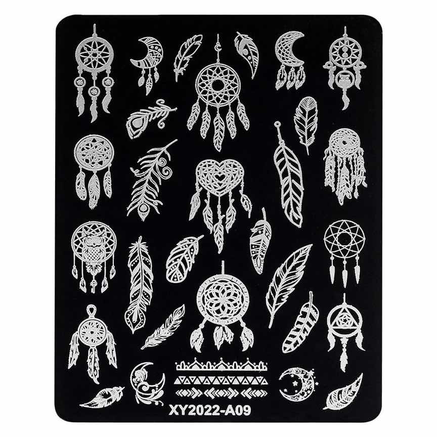 Matrita Metalica Stampila Unghii LUXORISE, Dream Catcher Glow A09 Matrita Metalica Stampila Unghii LUXORISE, Dream Catcher Glow A09