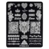 Matrita Metalica Stampila Unghii LUXORISE, Lace Style A12 Matrita Metalica Stampila Unghii LUXORISE, Lace Style A12