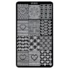 Matrita Metalica Stampila Unghii LUXORISE, Love Celebration XY-Z13