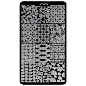 Matrita Metalica Stampila Unghii LUXORISE, Luxe Couture XY-Z29