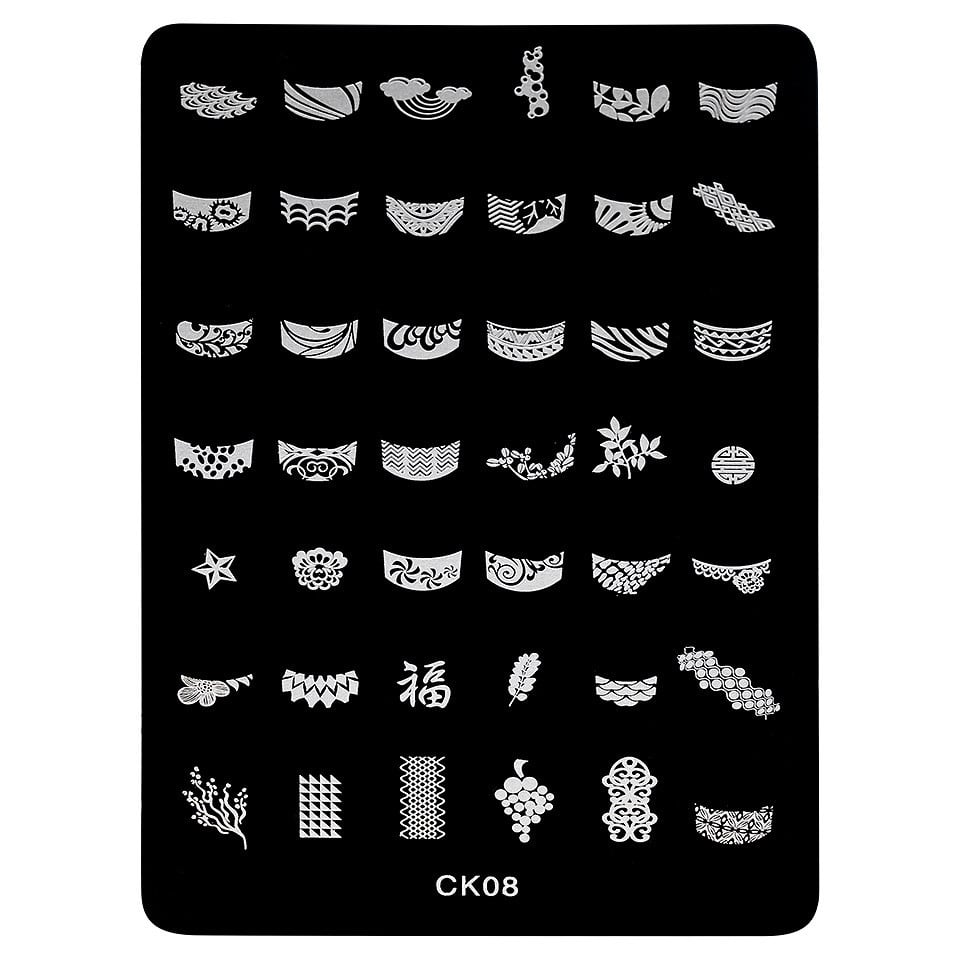 Matrita Metalica Stampila Unghii LUXORISE, My Way CK08 Matrita Metalica Stampila Unghii LUXORISE, My Way CK08