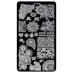 Matrita Metalica Stampila Unghii LUXORISE, Romantic Inspiration XY-Z40