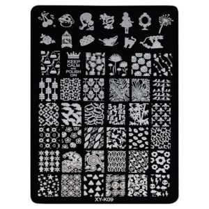 Matrita Metalica Stampila Unghii LUXORISE, Silhouette Mirage XY-K09