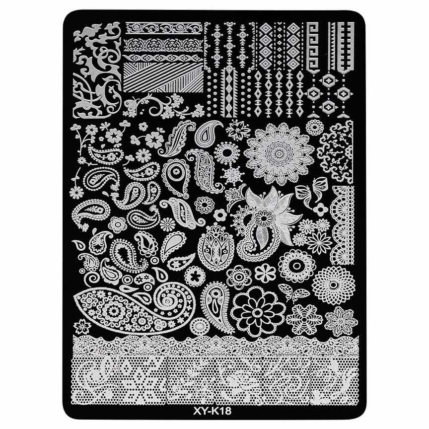 Matrita Metalica Stampila Unghii LUXORISE, Spoil the Sun XY-K18 Matrita Metalica Stampila Unghii LUXORISE, Spoil the Sun XY-K18