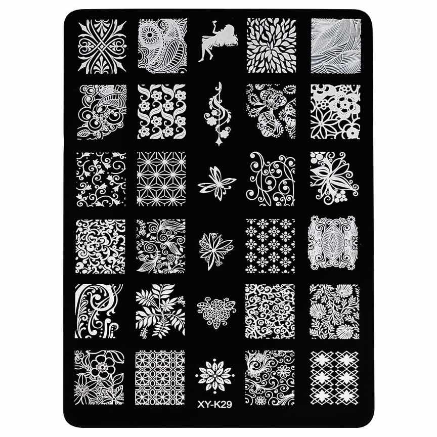 Matrita Metalica Stampila Unghii LUXORISE, Unboxing Styles XY-K29 Matrita Metalica Stampila Unghii LUXORISE, Unboxing Styles XY-K29