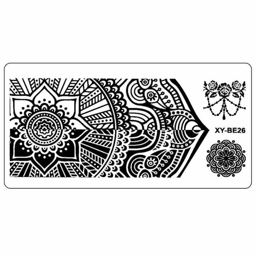Matrita Metalica Stampila Unghii XY-BE26 - Mandala Matrita Metalica Stampila Unghii XY-BE26 - Mandala