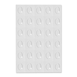 Decor de unghii transparent - Oval