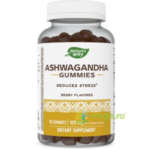 Ashwagandha Gummy 125mg cu Aroma de Fructe de Padure 90 jeleuri Secom,