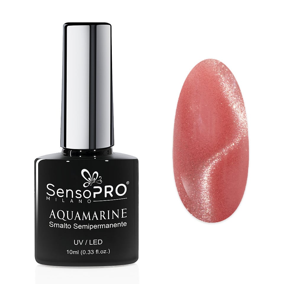 Oja Semipermanenta Aquamarine SensoPRO Milano 10ml, Aquabloom Oja Semipermanenta Aquamarine SensoPRO Milano 10ml, Aquabloom