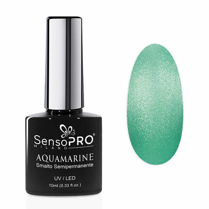 Oja Semipermanenta Aquamarine SensoPRO Milano 10ml, Laguna Bliss Oja Semipermanenta Aquamarine SensoPRO Milano 10ml, Laguna Bliss