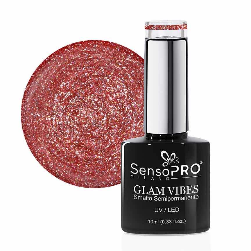 Oja Semipermanenta Glam Vibes SensoPRO Milano 10ml, Funky Glow #27 Oja Semipermanenta Glam Vibes SensoPRO Milano 10ml, Funky Glow #27