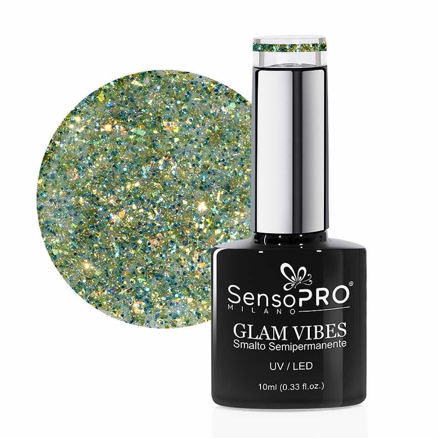 Oja Semipermanenta Glam Vibes SensoPRO Milano 10ml, Sage Princess #15 Oja Semipermanenta Glam Vibes SensoPRO Milano 10ml, Sage Princess #15