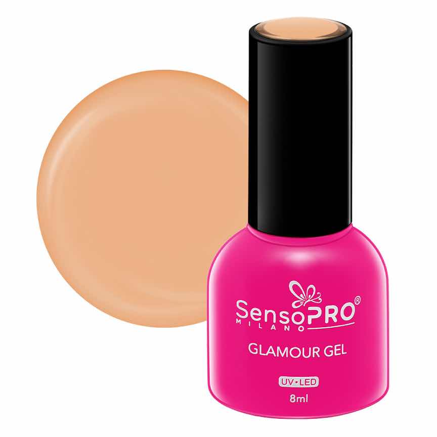 Oja Semipermanenta Glamour Gel SensoPRO Milano 8ml, Caramel Jump #17 Oja Semipermanenta Glamour Gel SensoPRO Milano 8ml, Caramel Jump #17