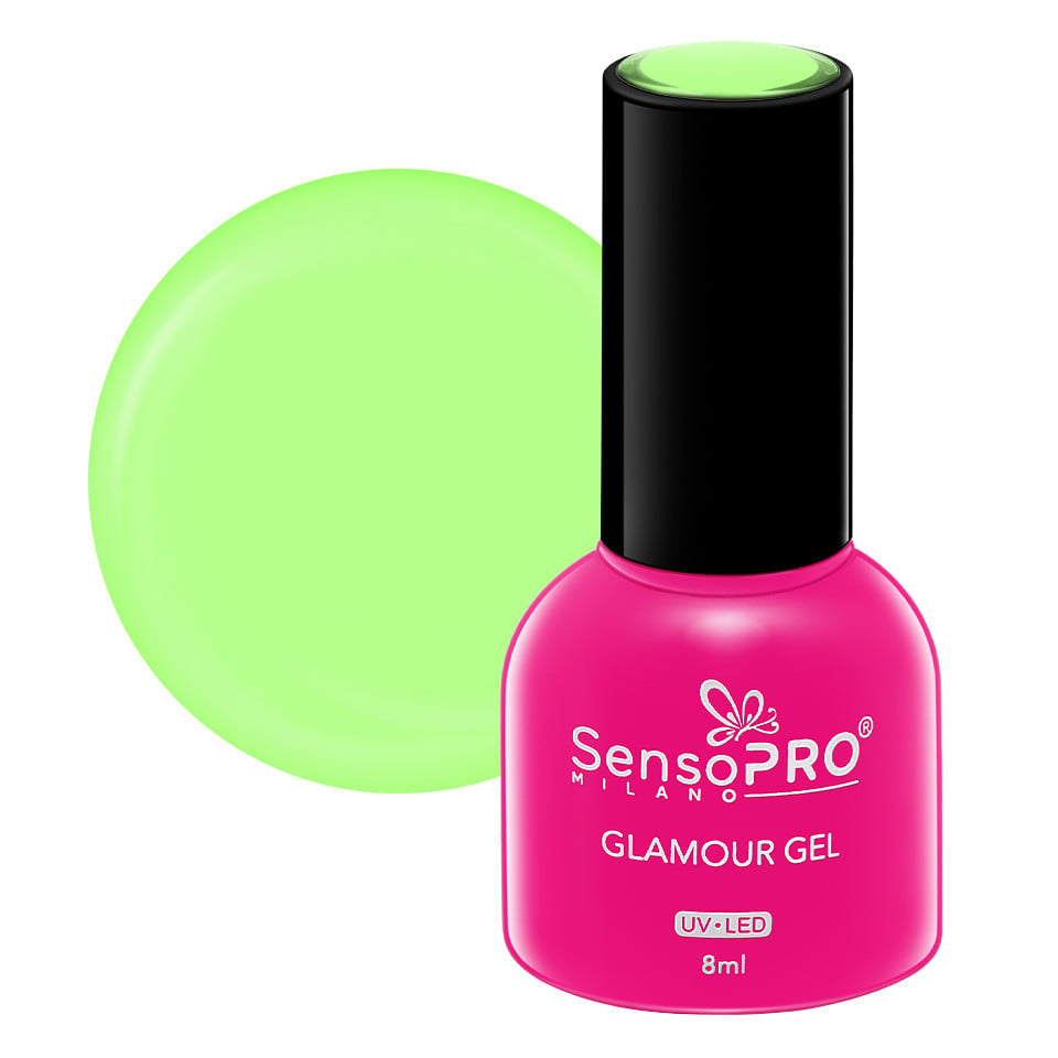 Oja Semipermanenta Glamour Gel SensoPRO Milano 8ml, Fabulous Green #101 Oja Semipermanenta Glamour Gel SensoPRO Milano 8ml, Fabulous Green #101