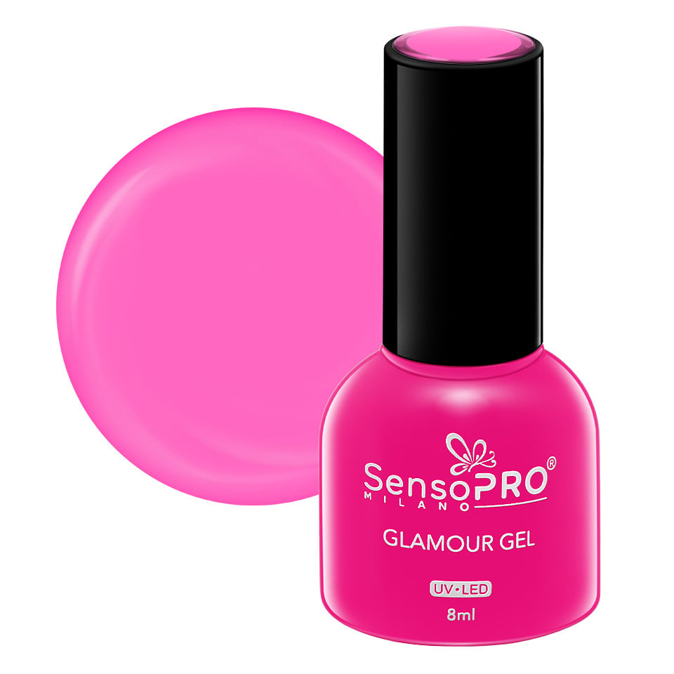 Oja Semipermanenta Glamour Gel SensoPRO Milano 8ml, Give me PINK! #52 Oja Semipermanenta Glamour Gel SensoPRO Milano 8ml, Give me PINK! #52