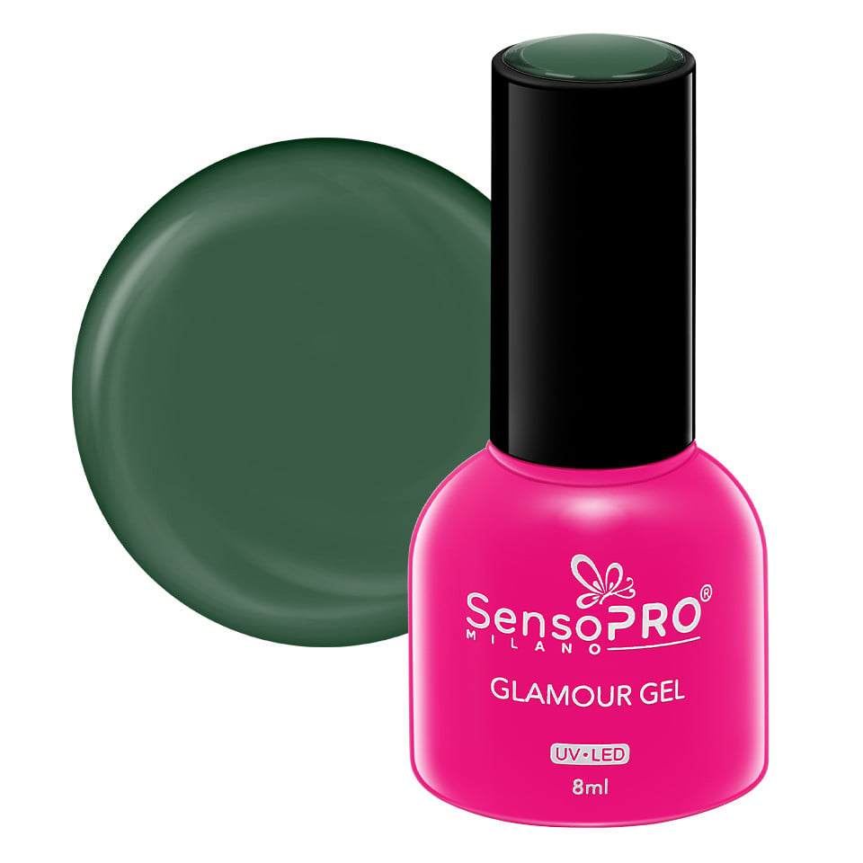 Oja Semipermanenta Glamour Gel SensoPRO Milano 8ml, Green Eyes #43 Oja Semipermanenta Glamour Gel SensoPRO Milano 8ml, Green Eyes #43