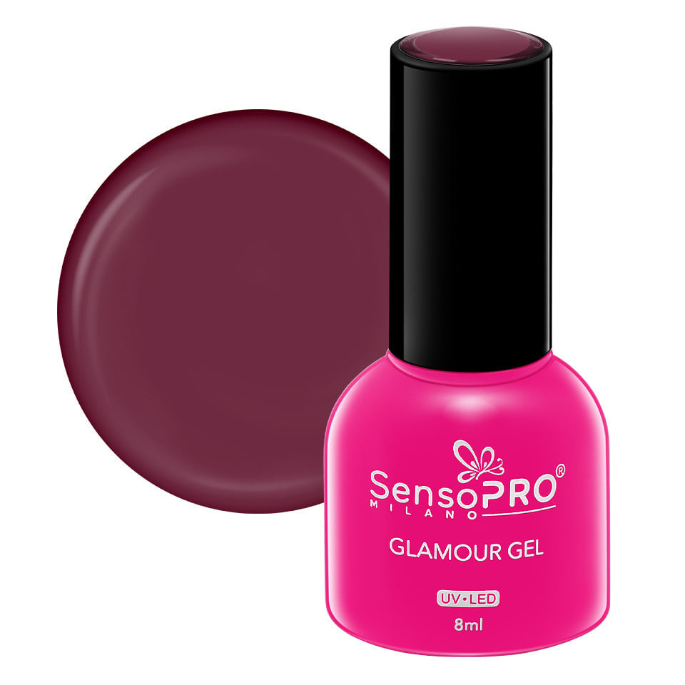 Oja Semipermanenta Glamour Gel SensoPRO Milano 8ml, Ruby Moon #50 Oja Semipermanenta Glamour Gel SensoPRO Milano 8ml, Ruby Moon #50